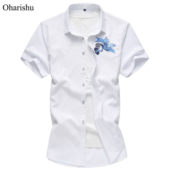 summer chinese style embroidery shirt mens new fashion print short sleeve shirts men casual plus size hawaii beach shirt 6xl 7xl, White;black
summer chinese style embroidery shirt mens new fashion print short sleeve shirts men casual plus size hawaii beach shirt 6xl 7xl, White;black