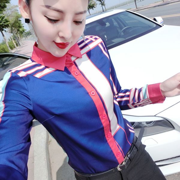 new silk satin spring elegant shirts women long sleeve lapel neck printed ladies runway button blouse plus size office designer shirt, White
new silk satin spring elegant shirts women long sleeve lapel neck printed ladies runway button blouse plus size office designer shirt, White