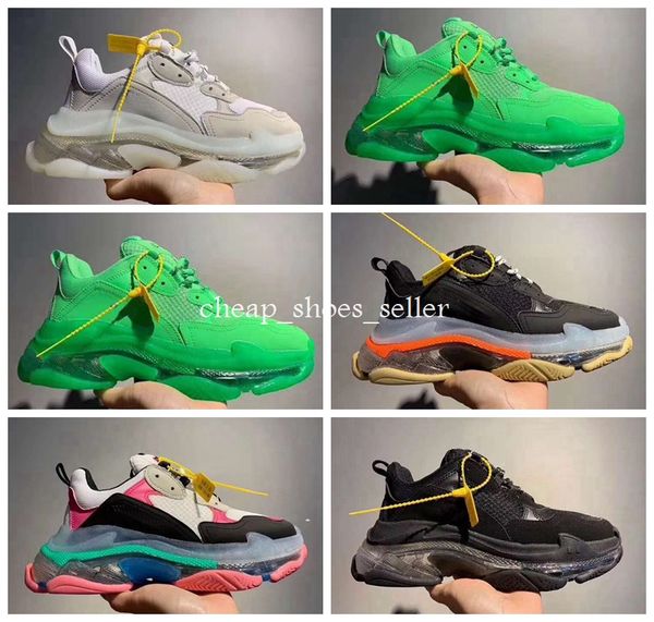 new fashion triple s clear sole trainers for man women oversized sneakers with air bubble designer shoes sale size 35-45, White;red
new fashion triple s clear sole trainers for man women oversized sneakers with air bubble designer shoes sale size 35-45, White;red