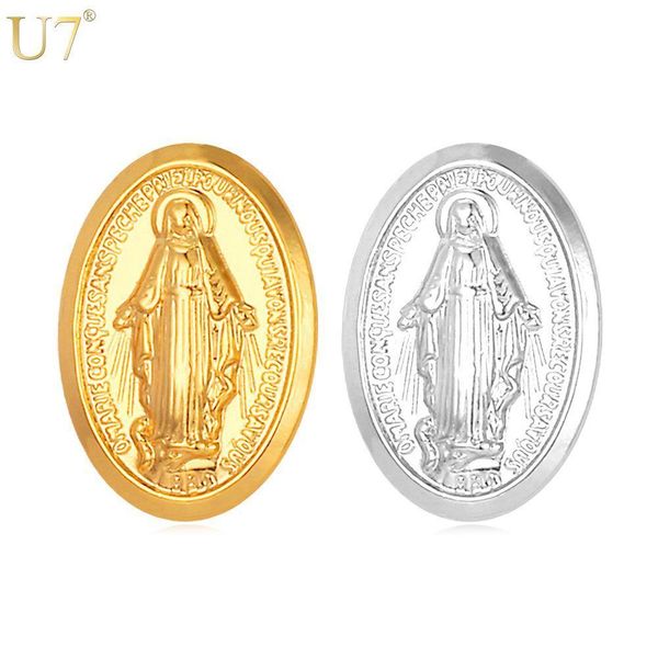 unique New Trendy Virgin Mary Brooches Women 18K Real Gold/Platinum Plated Women/Men Jewelry Wholesale Colar Cross Brooches Pin B109
unique New Trendy Virgin Mary Brooches Women 18K Real Gold/Platinum Plated Women/Men Jewelry Wholesale Colar Cross Brooches Pin B109
