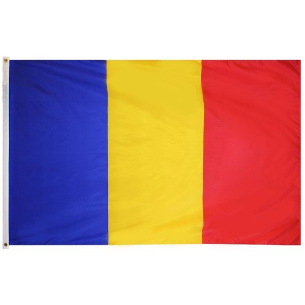 direct factory 3x5fts 90cmx150cm 100% polyester blue yellow red ro rou romania flag for decoration
direct factory 3x5fts 90cmx150cm 100% polyester blue yellow red ro rou romania flag for decoration