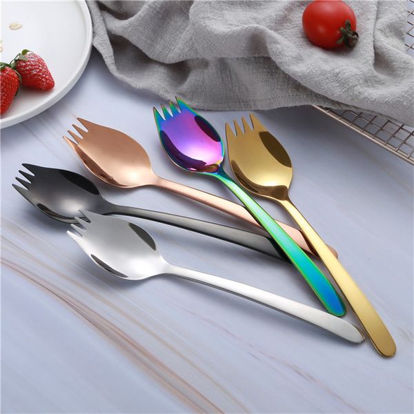 colored fork spoon spork 2 in 1 kitchen fork salad noodle silverware fork stainless steel 304
colored fork spoon spork 2 in 1 kitchen fork salad noodle silverware fork stainless steel 304
