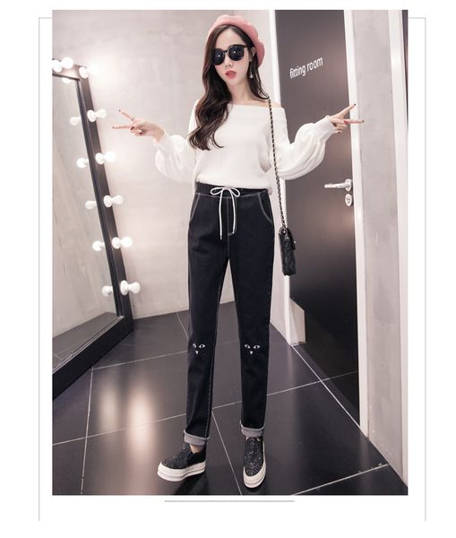 black tooling female harlan loose jeans, Blue
black tooling female harlan loose jeans, Blue