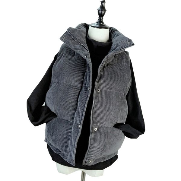 new winter fashion women thick vest coat warm short mandarin collar waistcoat corduroy cotton jacket vests female parkas mw074, Black;white
new winter fashion women thick vest coat warm short mandarin collar waistcoat corduroy cotton jacket vests female parkas mw074, Black;white