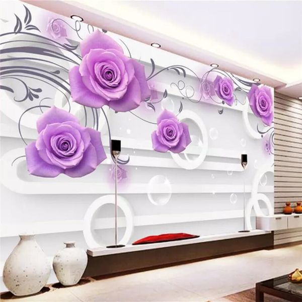 custom p wallpaper 3d murals fashion violet rose soft bags living room tv background wall paper papel de parede 3d mural
custom p wallpaper 3d murals fashion violet rose soft bags living room tv background wall paper papel de parede 3d mural