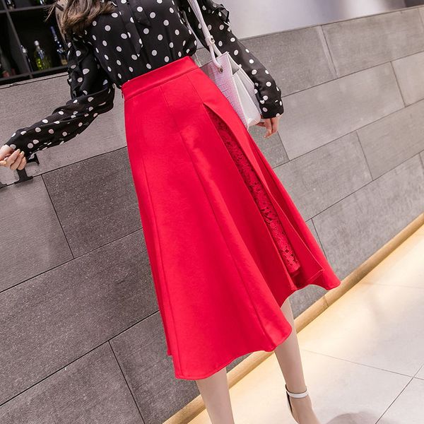 summer plus size s-5xl lace patchwork womens skirt good elastic black skirt korean office women a-line skirts jupe femme
summer plus size s-5xl lace patchwork womens skirt good elastic black skirt korean office women a-line skirts jupe femme