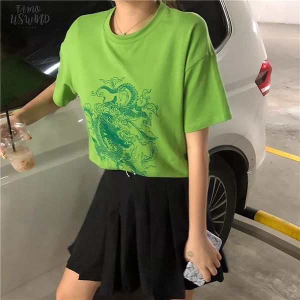 chinese dragon print harajuku style casual cotton green t shirt street personality summer new products long sleeve shirt w, White
chinese dragon print harajuku style casual cotton green t shirt street personality summer new products long sleeve shirt w, White