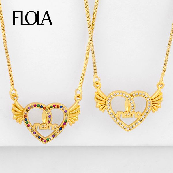 flola multicolor letter mom mama necklaces for women gold crystal angel wing heart necklaces cz nameplate women jewelry nkeq49, Silver
flola multicolor letter mom mama necklaces for women gold crystal angel wing heart necklaces cz nameplate women jewelry nkeq49, Silver