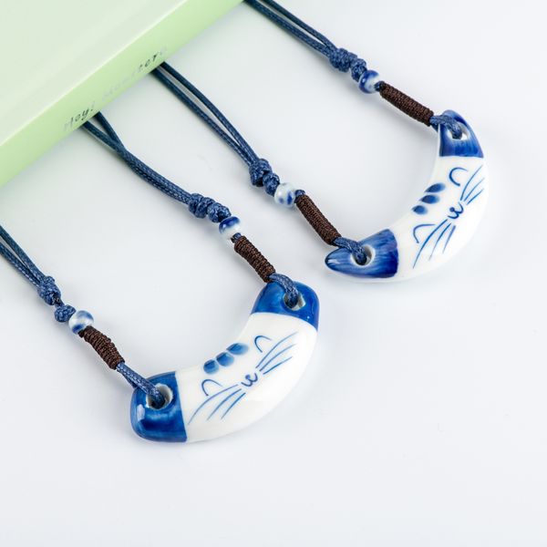 jingdezhen ceramic cat pendants women's ceramics necklace cartoon animal pendant for gift girl drop shipping #hy161, Silver
jingdezhen ceramic cat pendants women's ceramics necklace cartoon animal pendant for gift girl drop shipping #hy161, Silver
