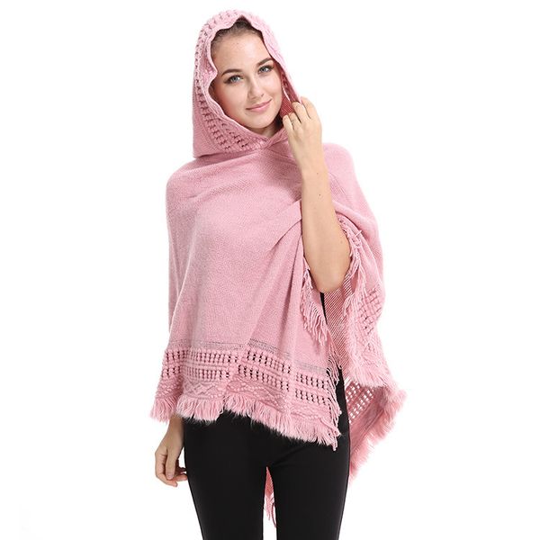 hooded knitted jumpers for women cloak sweater casual loose batwing sleeve crocheted pullovers streetwear jersey sweaters tassel, Black
hooded knitted jumpers for women cloak sweater casual loose batwing sleeve crocheted pullovers streetwear jersey sweaters tassel, Black