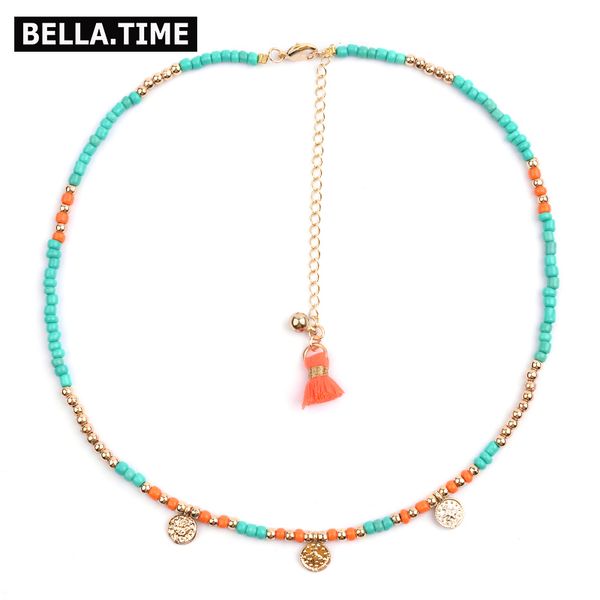 2019 boho fashion women short collar choker necklaces small acrylic bead gold coin pendant custom necklace lady accessory nks227, Golden;silver
2019 boho fashion women short collar choker necklaces small acrylic bead gold coin pendant custom necklace lady accessory nks227, Golden;silver