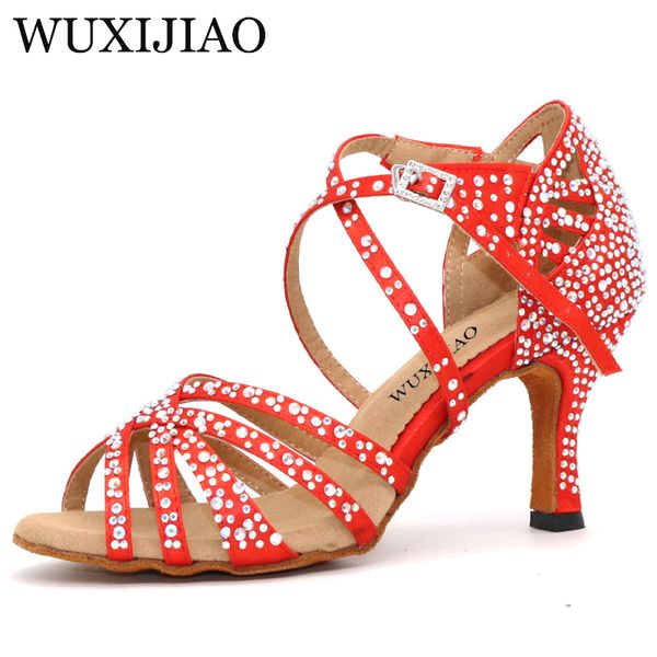 wuxijiao latin dance shoes big small rhinestone bright red blue satin women salsa dance shoes wedding party flare 7.5cm
wuxijiao latin dance shoes big small rhinestone bright red blue satin women salsa dance shoes wedding party flare 7.5cm