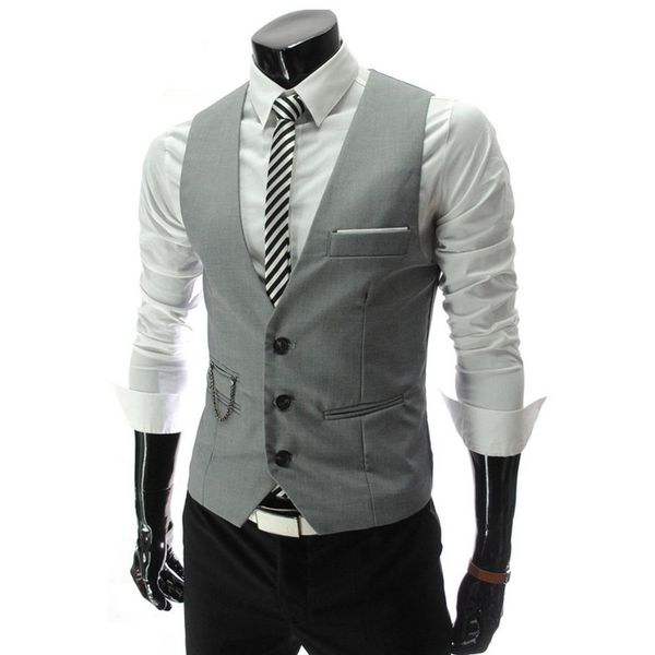 new fashion men casual v-neck sleeveless solid pocket, asymmetrical hem design pocket button waistcoat, Black;white
new fashion men casual v-neck sleeveless solid pocket, asymmetrical hem design pocket button waistcoat, Black;white