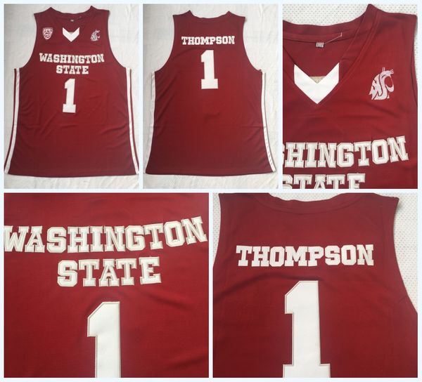 No. 1 Red Top Quality Men Vintage Washington State Cougars Thompson College 100% Stitched College Basketball Jerseys S-3XL Fast Shipping
No. 1 Red Top Quality Men Vintage Washington State Cougars Thompson College 100% Stitched College Basketball Jerseys S-3XL Fast Shipping