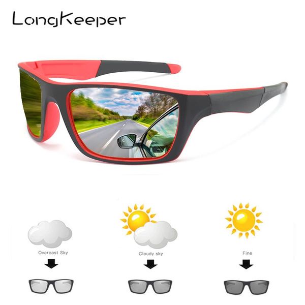 brand designer new pchromic polarized sunglasses men women discoloration driving goggles red blue gafas with case uv400, White;black
brand designer new pchromic polarized sunglasses men women discoloration driving goggles red blue gafas with case uv400, White;black