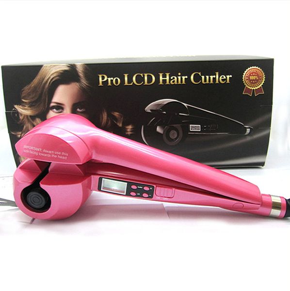 pink automatic hair curler magic curling iron lcd screen display hair styling tools wave hair styler ceramic heating anti-perm
pink automatic hair curler magic curling iron lcd screen display hair styling tools wave hair styler ceramic heating anti-perm
