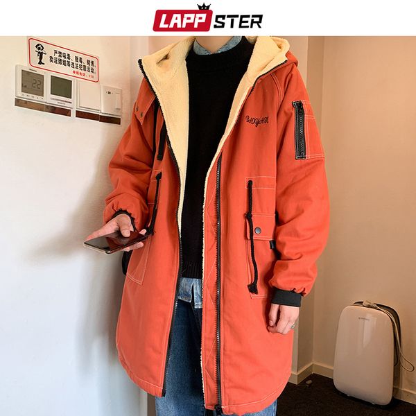 lappster men wool thick winter long jackets coat 2019 mens hooded harajuku parka windbreaker overcoat korean streetwear coats, Black
lappster men wool thick winter long jackets coat 2019 mens hooded harajuku parka windbreaker overcoat korean streetwear coats, Black