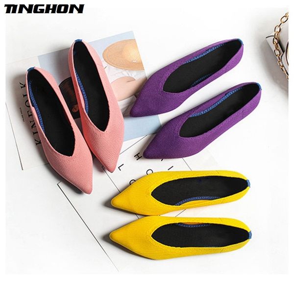tinghon spring women slip on flat loafers pointed toe shallow ballet flats shoes casual flat shoes ballerina flats zapa, Black
tinghon spring women slip on flat loafers pointed toe shallow ballet flats shoes casual flat shoes ballerina flats zapa, Black