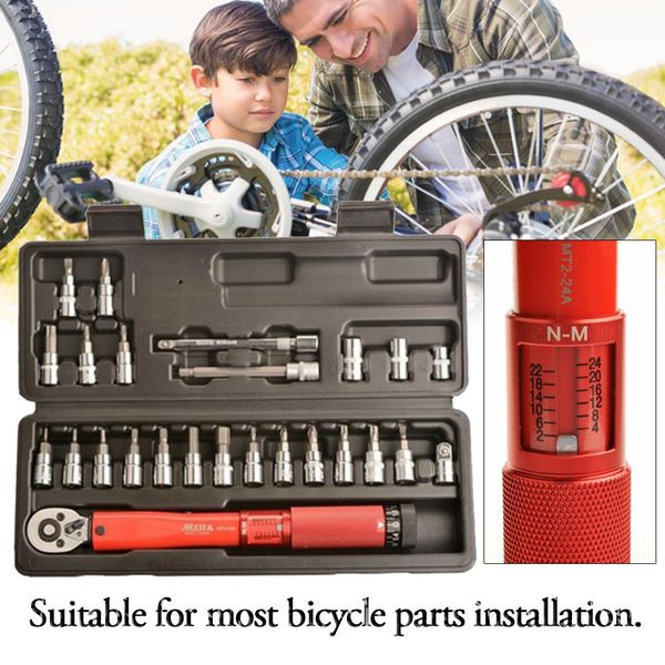 1/4inch 2-24nm 1-25nm click adjustable torque wrench bicycle repair tools kit set tool bike repair spanner hand tool set
1/4inch 2-24nm 1-25nm click adjustable torque wrench bicycle repair tools kit set tool bike repair spanner hand tool set