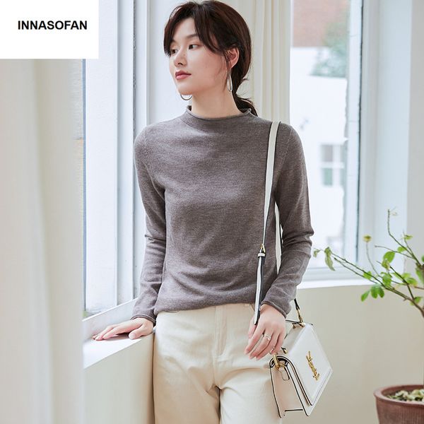 innasofan sweater women autumn winter knitted long-sleeved sweater euro-american fashion chic solid color, White;black
innasofan sweater women autumn winter knitted long-sleeved sweater euro-american fashion chic solid color, White;black