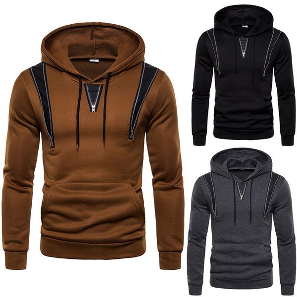 autumn mens sports hoodies long sleeve hooded mens pullover sweatshirts solid color mens plaid casual hoodies, Black
autumn mens sports hoodies long sleeve hooded mens pullover sweatshirts solid color mens plaid casual hoodies, Black