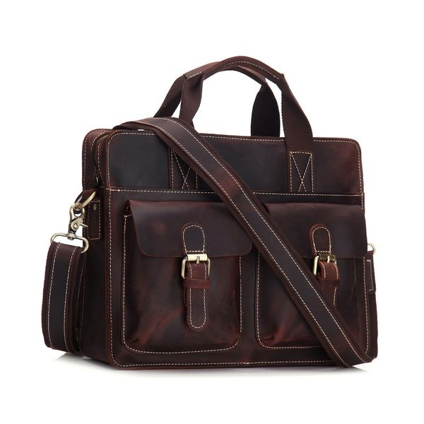 genuine leather bag men briefcase crazy horse leather lapcomputer bag business handbag coffee messenger bolsa hombre
genuine leather bag men briefcase crazy horse leather lapcomputer bag business handbag coffee messenger bolsa hombre