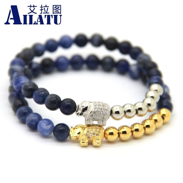 ailatu micro inserts zircon elephant charm lucky bracelet jewelry 6mm natural stone beads, Golden;silver
ailatu micro inserts zircon elephant charm lucky bracelet jewelry 6mm natural stone beads, Golden;silver