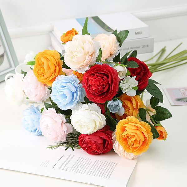 artificial peony rose silk flower wedding home decoration fake flower vase floral holiday decoration festive & party supplies flower arrange
artificial peony rose silk flower wedding home decoration fake flower vase floral holiday decoration festive & party supplies flower arrange