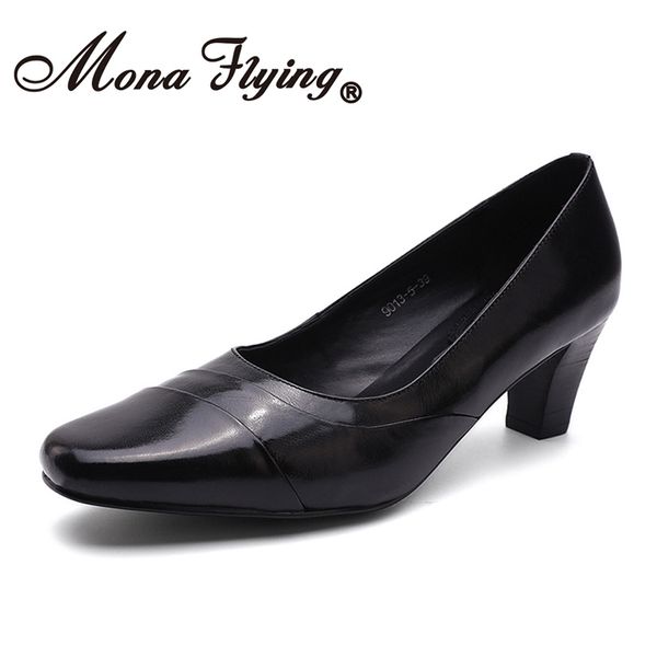 mona flying women genuine leather hand-made causal comfort pumps shoe square toe slip-on high heel shoes for women ladies 9103-5, Black
mona flying women genuine leather hand-made causal comfort pumps shoe square toe slip-on high heel shoes for women ladies 9103-5, Black