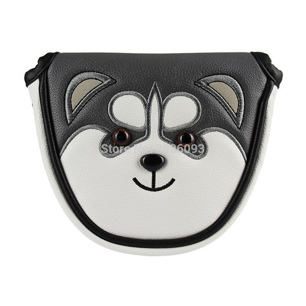 new mallet golf putter headcover pu leather dustproof lovely husky animal head cover for putter
new mallet golf putter headcover pu leather dustproof lovely husky animal head cover for putter