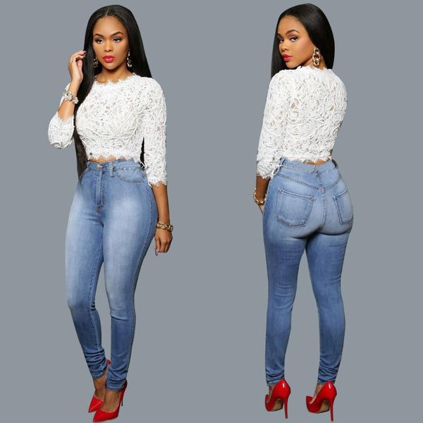мода bodycon карманы узкие джинсы womens zipper высокой талией карандаш джинсы кнопка ankle- длина feminino, Blue
мода bodycon карманы узкие джинсы womens zipper высокой талией карандаш джинсы кнопка ankle- длина feminino, Blue