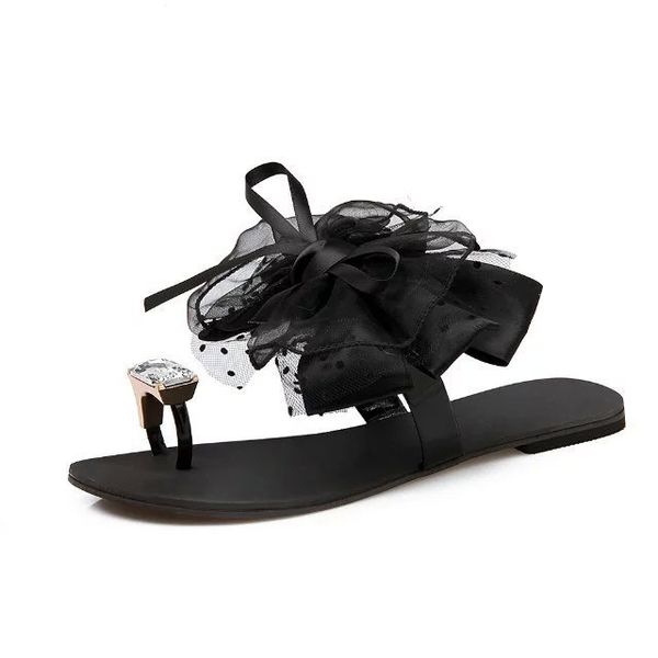 summer plus size 35-42 ladies shoes bowtie flower flat sandals women female beach flip flops brand women lace home slippers 3560, Black
summer plus size 35-42 ladies shoes bowtie flower flat sandals women female beach flip flops brand women lace home slippers 3560, Black