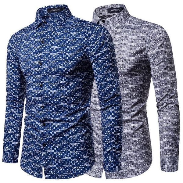 men's casual shirts brand fashion personality long sleeve printed business wedding in european and american sizes xxl, White;black
men's casual shirts brand fashion personality long sleeve printed business wedding in european and american sizes xxl, White;black