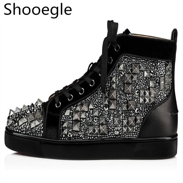 fashion rivet male casual shoes patchwork lace up spikes stud sneakers design black casual shoes men
fashion rivet male casual shoes patchwork lace up spikes stud sneakers design black casual shoes men