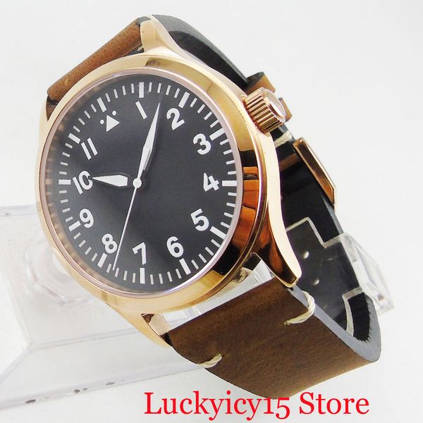 42mm gold case wristwatch men st automatic movement white/green marks sterile dial leather strap, Slivery;brown
42mm gold case wristwatch men st automatic movement white/green marks sterile dial leather strap, Slivery;brown