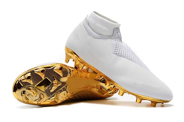2019 men knitted fg/ag football shoes outdoor vision college mg shadow series white gold football boots 
2019 men knitted fg/ag football shoes outdoor vision college mg shadow series white gold football boots