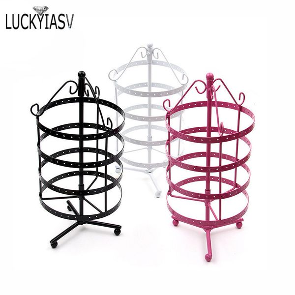 vintage iron round earrings 72 holes rotating earrings display stand european metal jewelry stand princess storage rack, Pink;blue
vintage iron round earrings 72 holes rotating earrings display stand european metal jewelry stand princess storage rack, Pink;blue