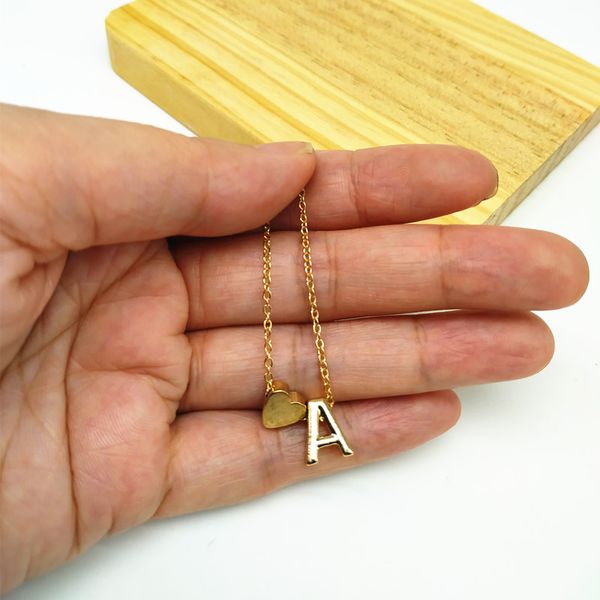 fashion tiny heart dainty initial personalized letter name choker necklace for women gold silver color pendant jewelry gift, Golden;silver
fashion tiny heart dainty initial personalized letter name choker necklace for women gold silver color pendant jewelry gift, Golden;silver