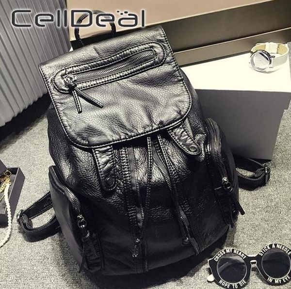 washed leather female japanese and korean style college wind leisure backpack travel bag practical easy to store fashion
washed leather female japanese and korean style college wind leisure backpack travel bag practical easy to store fashion