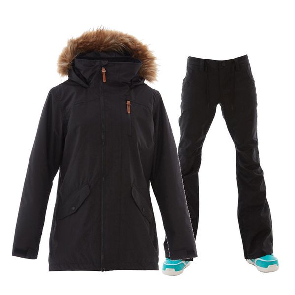 women's gsou snow suit wear winter outdoor sports snowboarding sets 10k waterproof windproof ski jackets and pant
women's gsou snow suit wear winter outdoor sports snowboarding sets 10k waterproof windproof ski jackets and pant