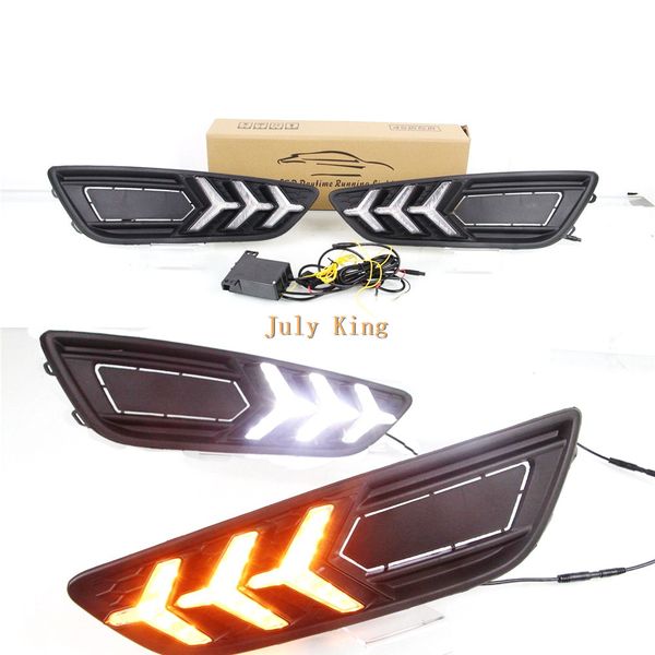 july king led daytime running lights case for ford focus iv 2015-2018, led front bumper drl with streamer yellow turn signals light 
july king led daytime running lights case for ford focus iv 2015-2018, led front bumper drl with streamer yellow turn signals light