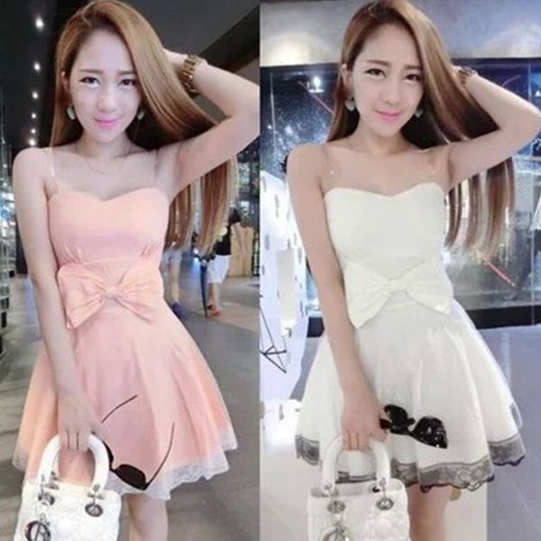 nightclub womens 2015 summer bow wrapped chest tube dress night princess pettiskirt tide, White;black
nightclub womens 2015 summer bow wrapped chest tube dress night princess pettiskirt tide, White;black