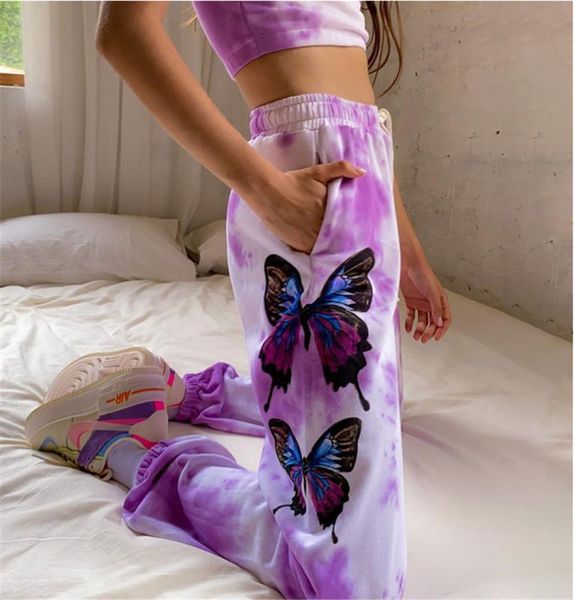 shujin butterfly print women joggers trousers casual tie dye sweatpants women blue baggy elastic wasit harem pants streetwear, Black;white
shujin butterfly print women joggers trousers casual tie dye sweatpants women blue baggy elastic wasit harem pants streetwear, Black;white