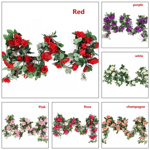 artificial rose flowers 2.4m wedding decoration rose flower string simulation vines p props fake plant
artificial rose flowers 2.4m wedding decoration rose flower string simulation vines p props fake plant