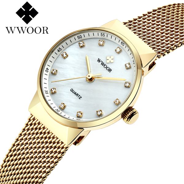 wwoor women watches fashion bracelet quartz watch women small dial design steel mesh strap casual waterproof watch, Slivery;brown
wwoor women watches fashion bracelet quartz watch women small dial design steel mesh strap casual waterproof watch, Slivery;brown