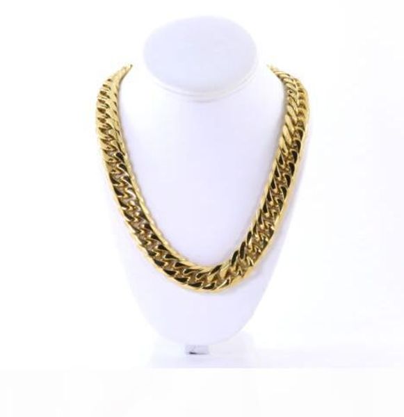 mens heavy large 14k gold plated miami cuban stainless steel chain 18.5mm 24, Silver
mens heavy large 14k gold plated miami cuban stainless steel chain 18.5mm 24, Silver