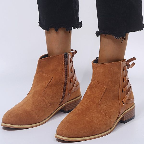 women's booties 2019 autumn and winter europe new matte thick large size side zipper large size martin boots wholesale, Black
women's booties 2019 autumn and winter europe new matte thick large size side zipper large size martin boots wholesale, Black