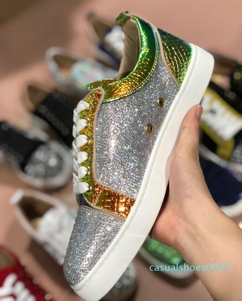luxury designer red bottom shoes junior spikes men trainers real leather suede spike crystal wedding party shoes low flats ac04, Black
luxury designer red bottom shoes junior spikes men trainers real leather suede spike crystal wedding party shoes low flats ac04, Black