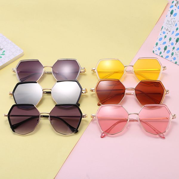 fashion kids polygon sunglasses hexagonal geometric square vintage metal frame retro shade glasses girls boys anti uv eyewear, Blue
fashion kids polygon sunglasses hexagonal geometric square vintage metal frame retro shade glasses girls boys anti uv eyewear, Blue
