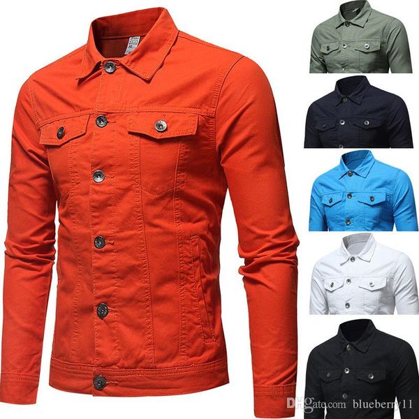 men's jackets men denim jacket streetwear slim fit casual long sleeve autumn clothing black jeans coat, Black;brown
men's jackets men denim jacket streetwear slim fit casual long sleeve autumn clothing black jeans coat, Black;brown